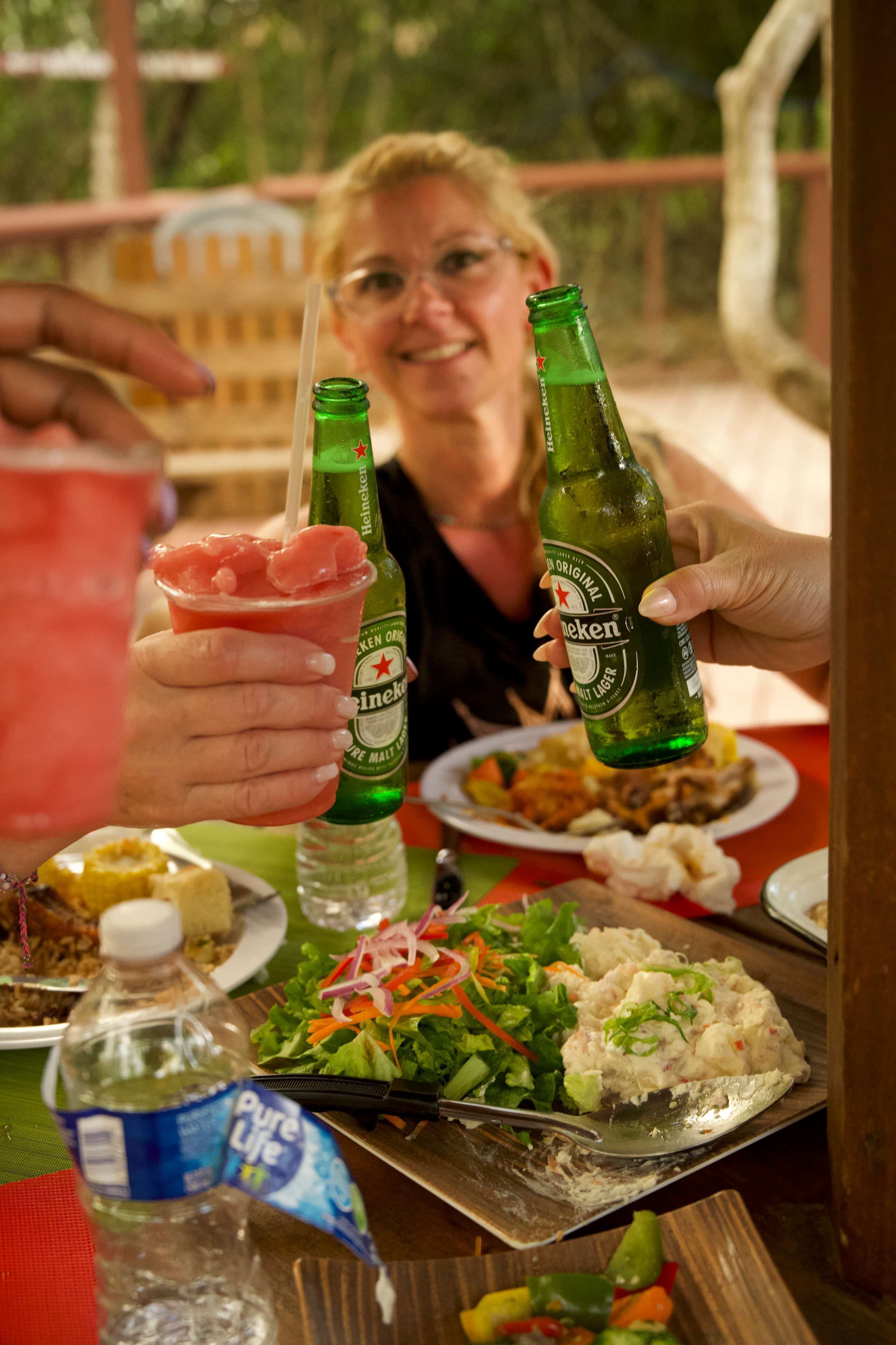 Cheers at the Tree House Restaurant